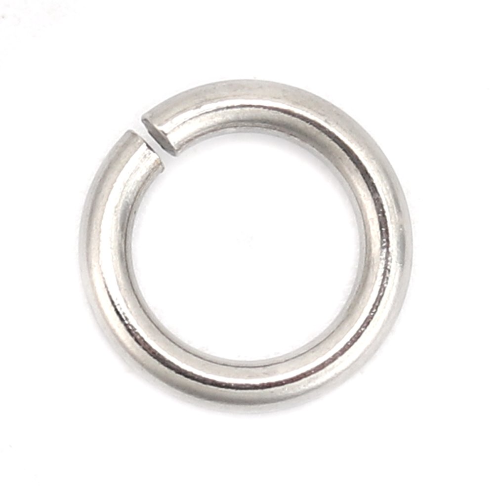 10 Open Junction Rings 09 mm Stainless