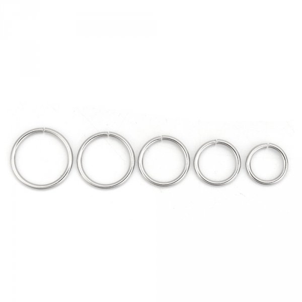 10 Open joint rings 11 mm Stainless steel