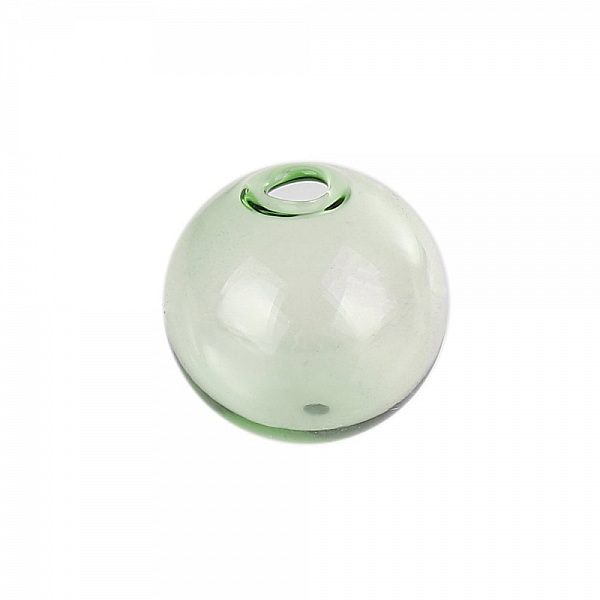10 Glass balls round 12mm Green to fill