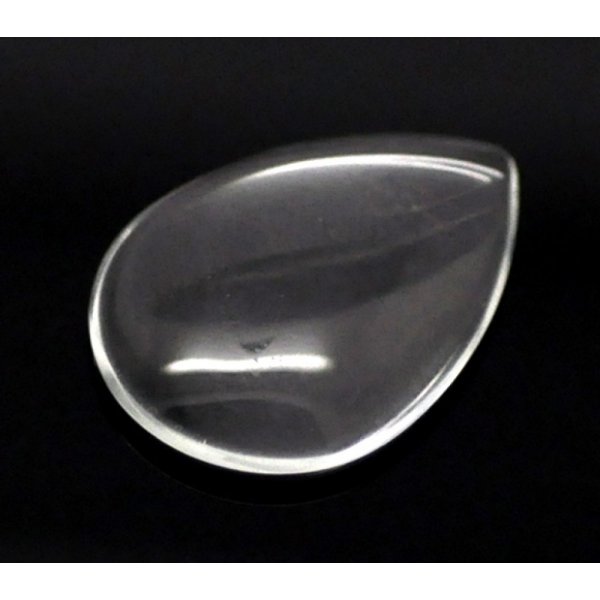 10 Cabochons Drops 18 x 25 mm in transparent magnifying glass N&deg;25