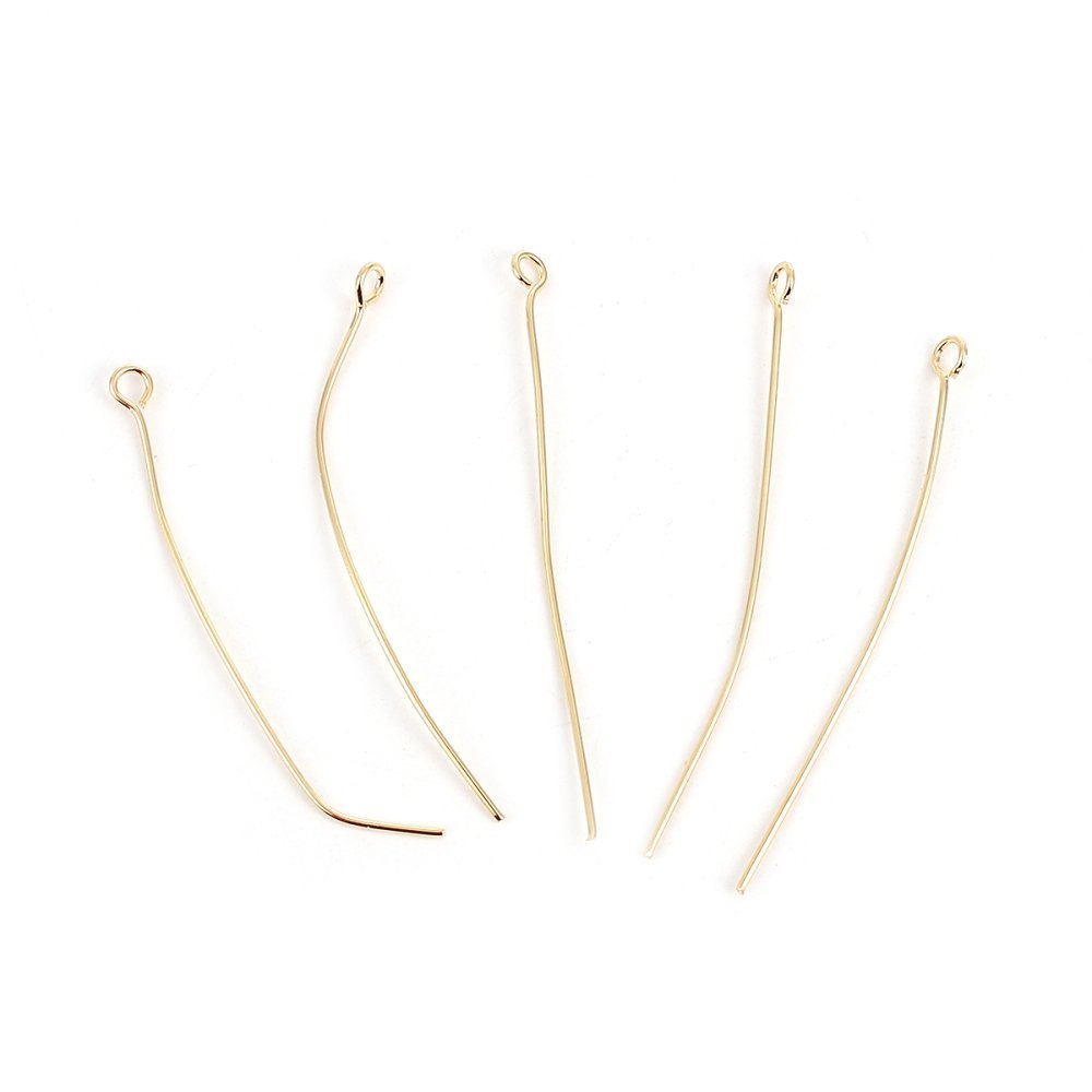 10 Nails 50 mm eyebolt 18K gold plated