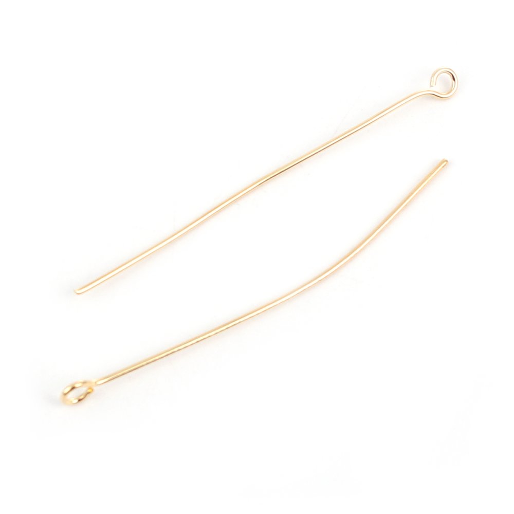 10 Nails 50 mm eyebolt 18K gold plated