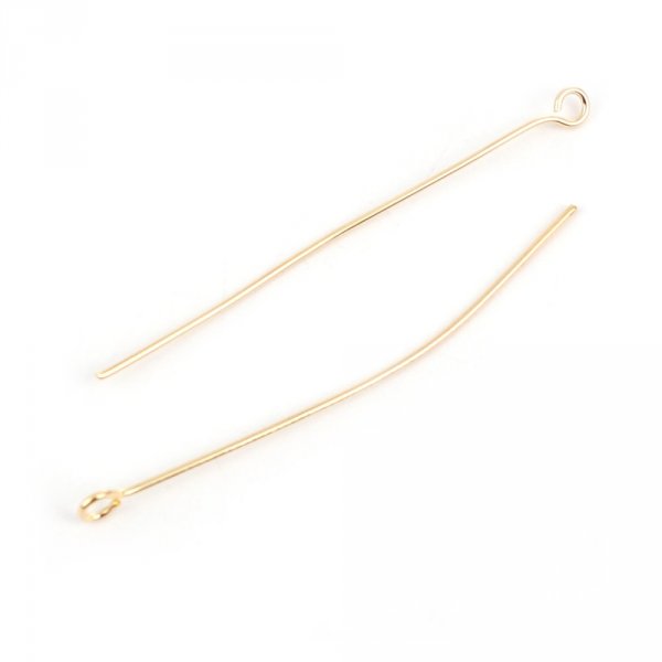 10 Nails 50 mm eyebolt 18K gold plated