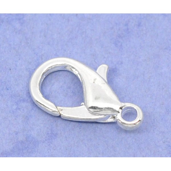 10 Carabiner clasps 12 x 07 mm.