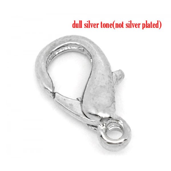 10 Carabiner clasps 12 x 07 mm.