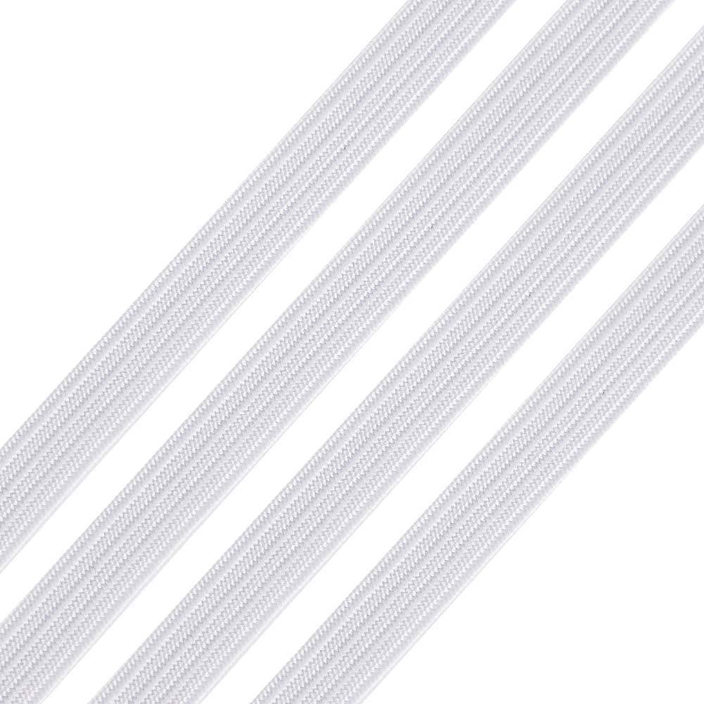 10 Meters Flat mask elastic 5 mm WHITE N°02