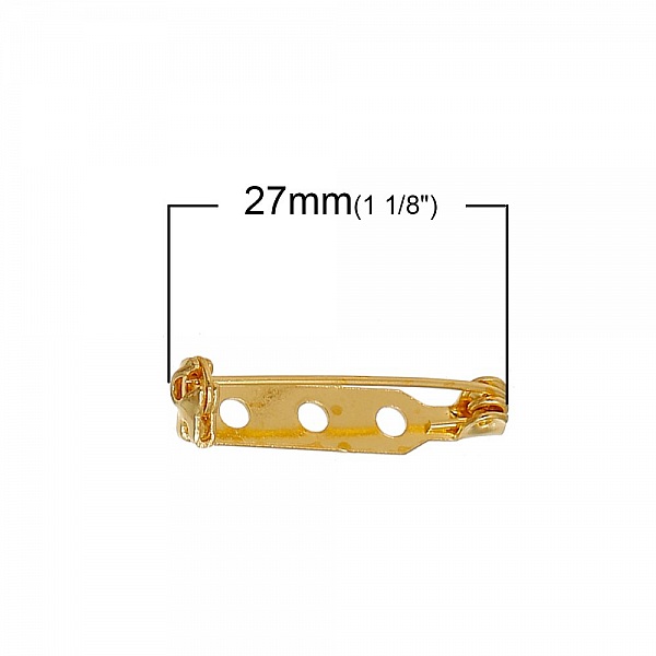 10 Spindle Supports 27mm N&deg;01 Gold