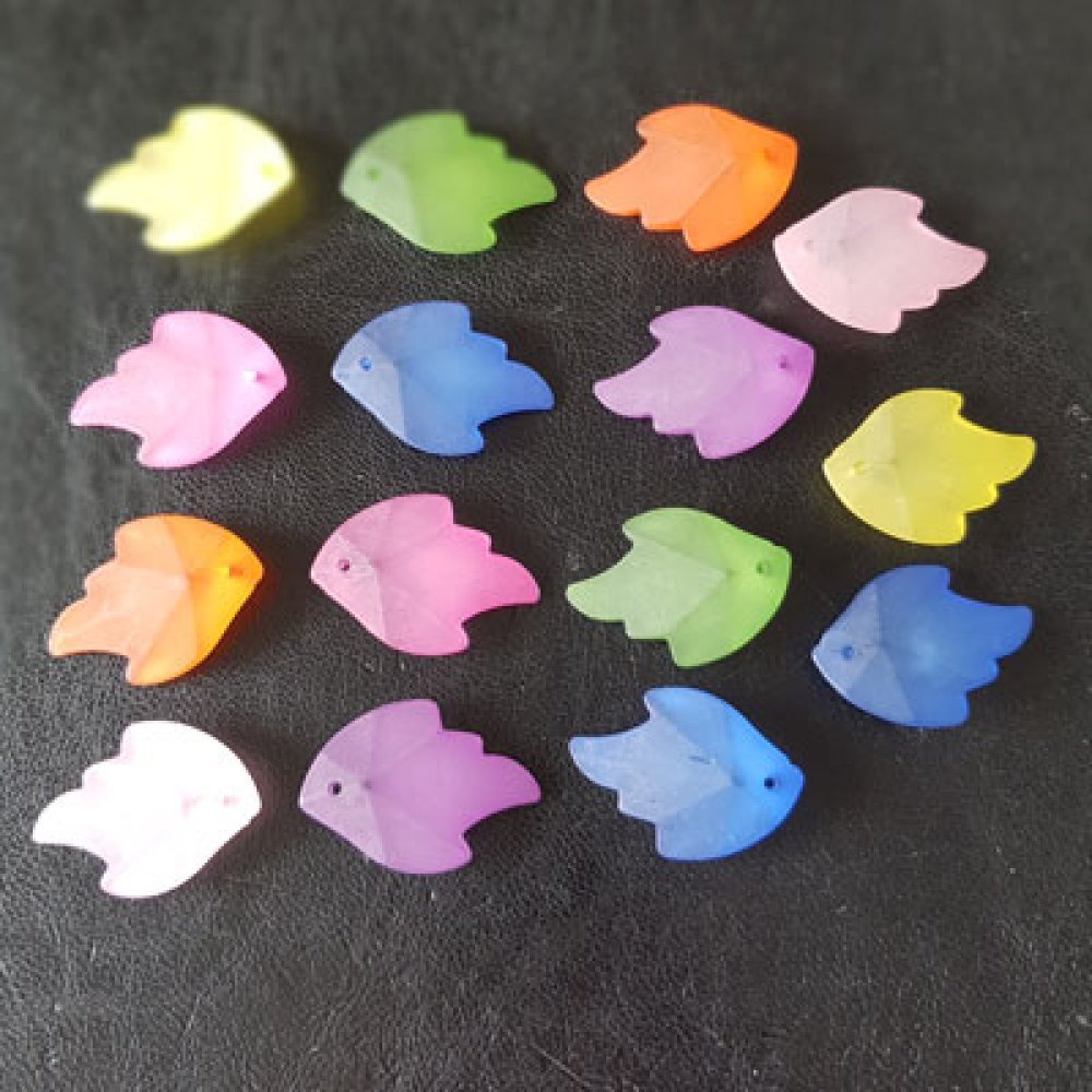 15 Assorted Lucite Fish