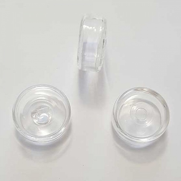 1 Boule en verre Plate 19 mm &agrave; remplir