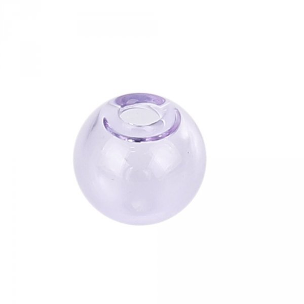 1 Round glass ball to fill 12mm Purple