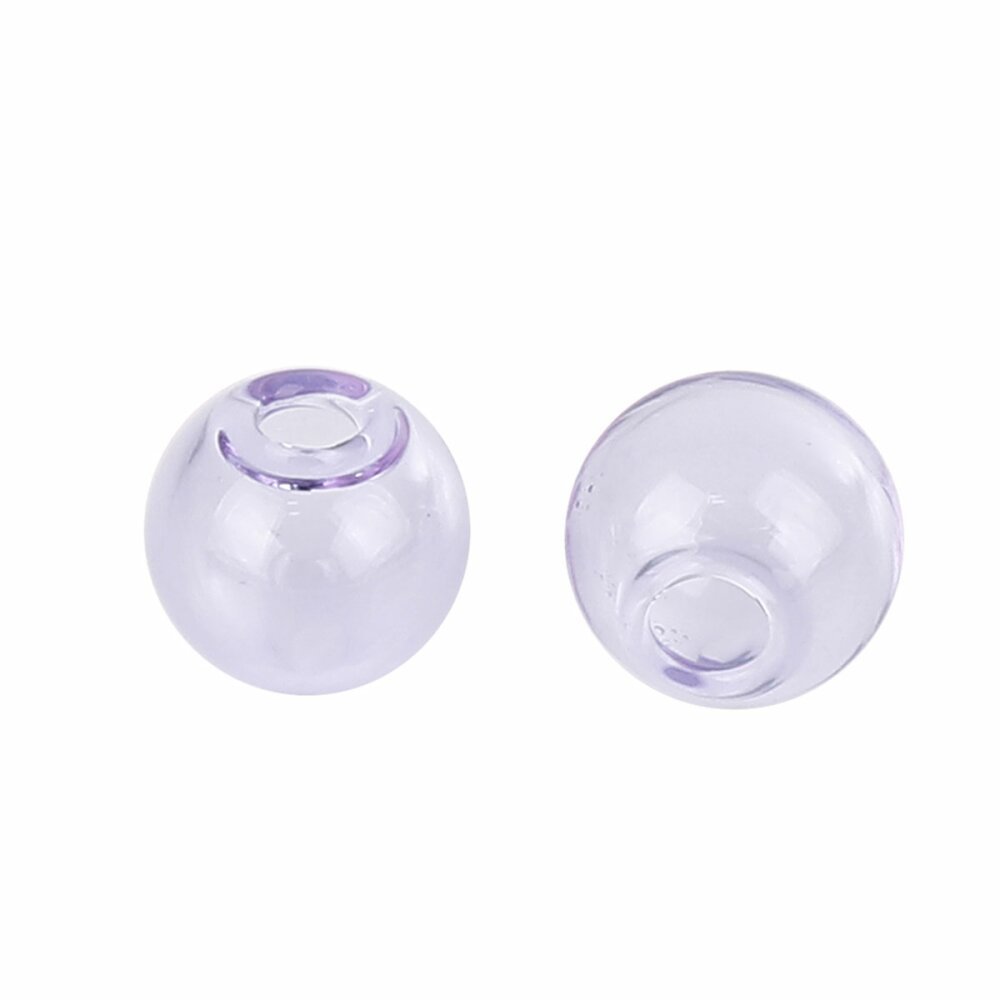 1 Round glass ball to fill 16mm Purple