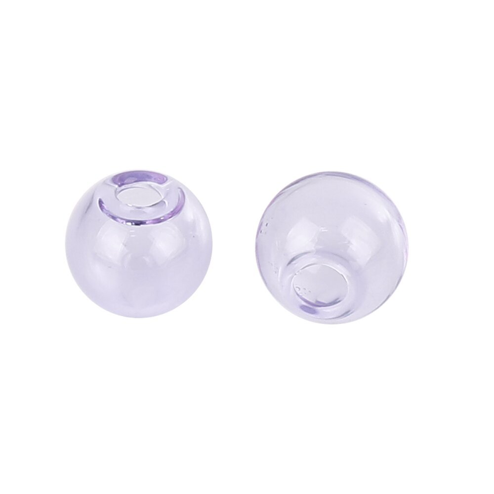1 Round glass ball to fill 20mm Purple