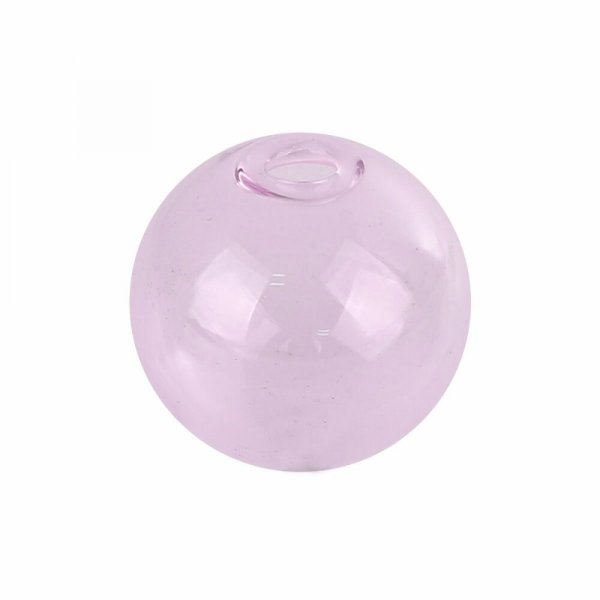 1 Round glass ball to fill 12mm Pink