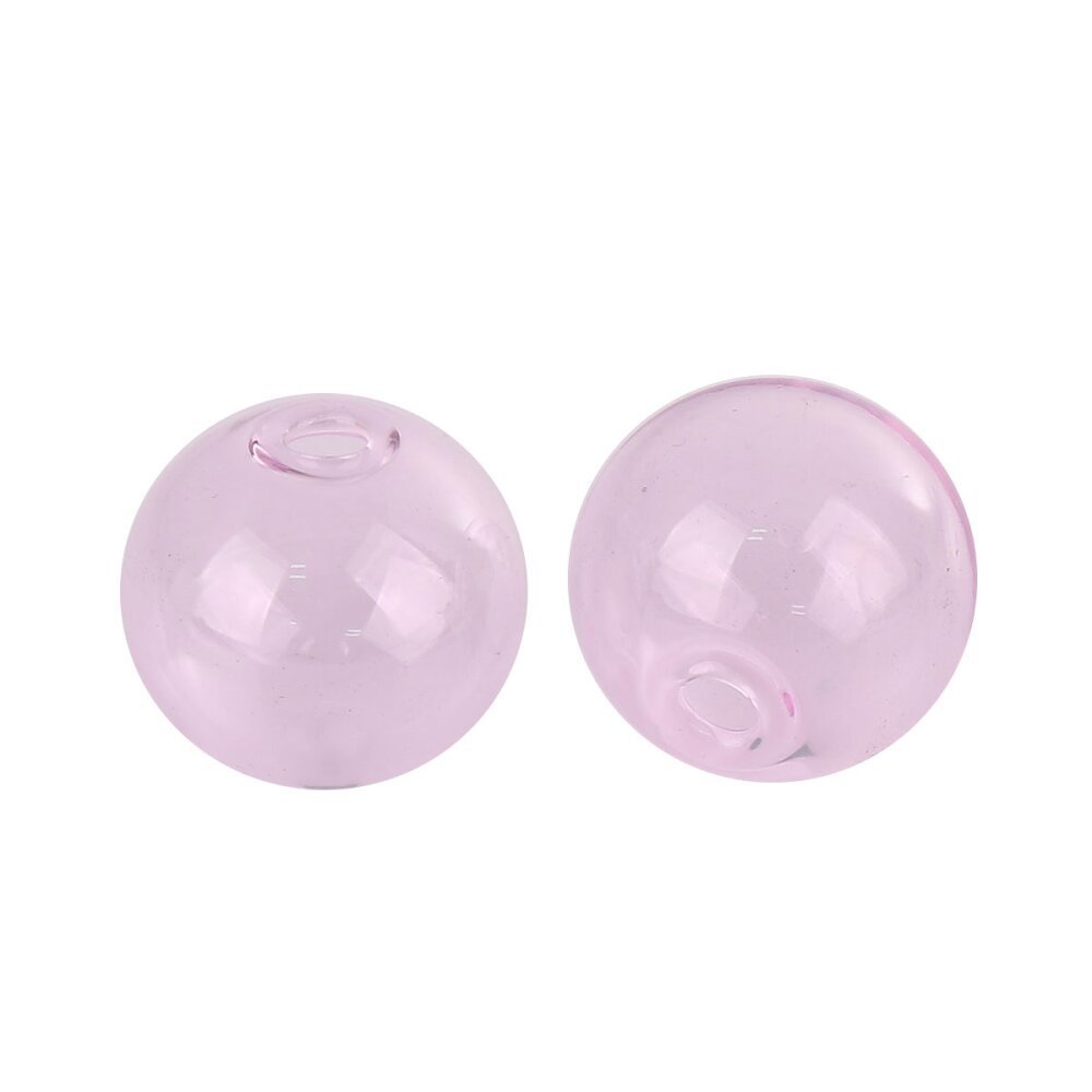 1 glass ball 20mm round Pink to fill