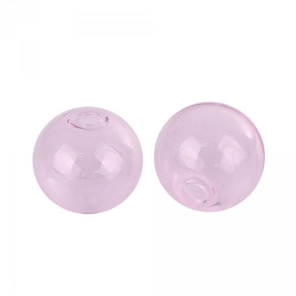 1 glass ball 20mm round Pink to fill