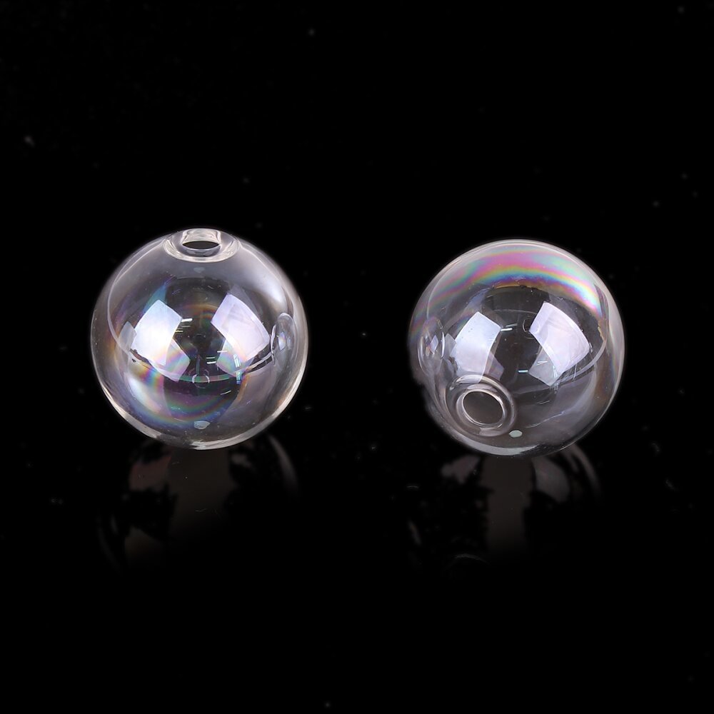 1 Round glass ball to fill 12mm AB Transparent