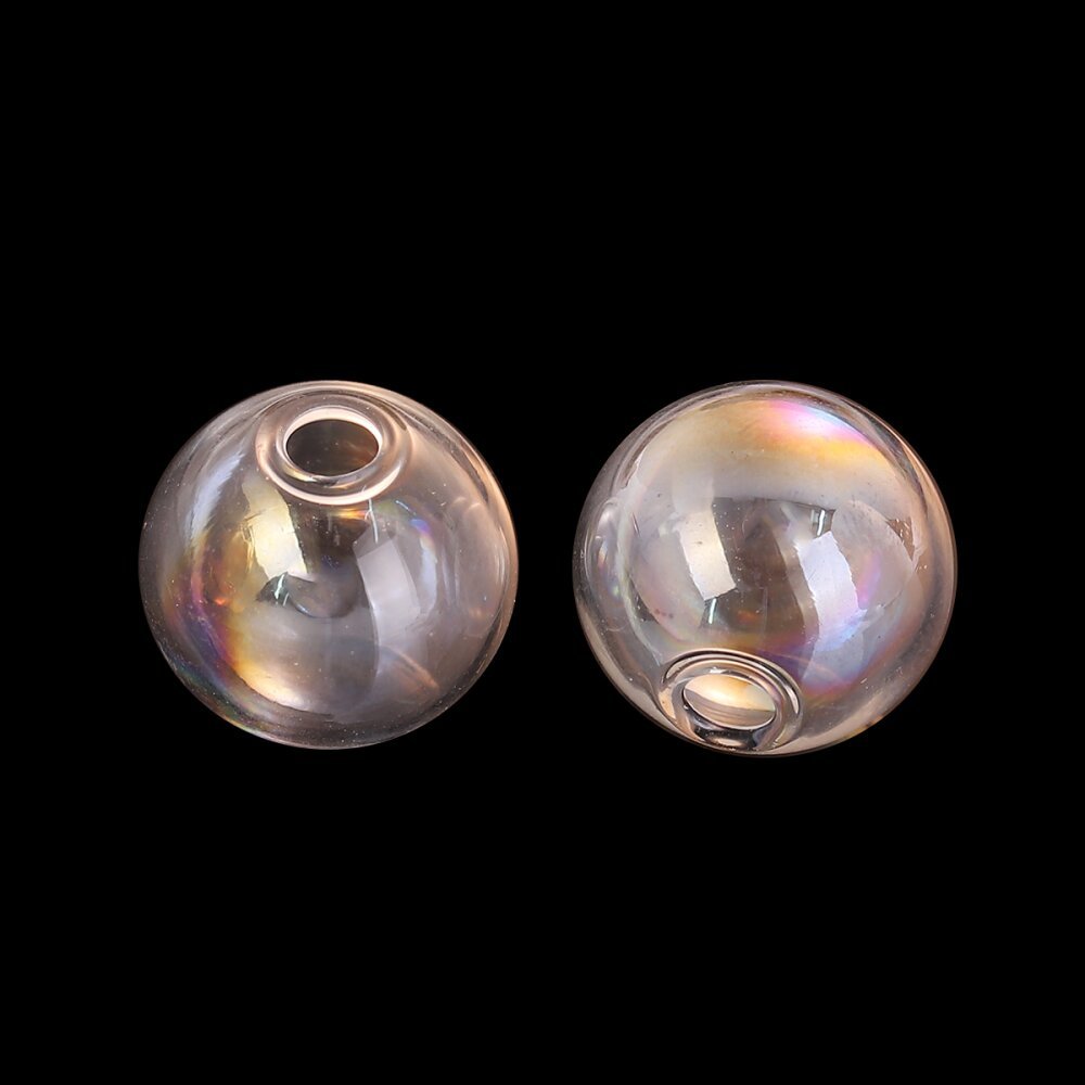 1 Round glass ball to fill 17mm AB Transparent