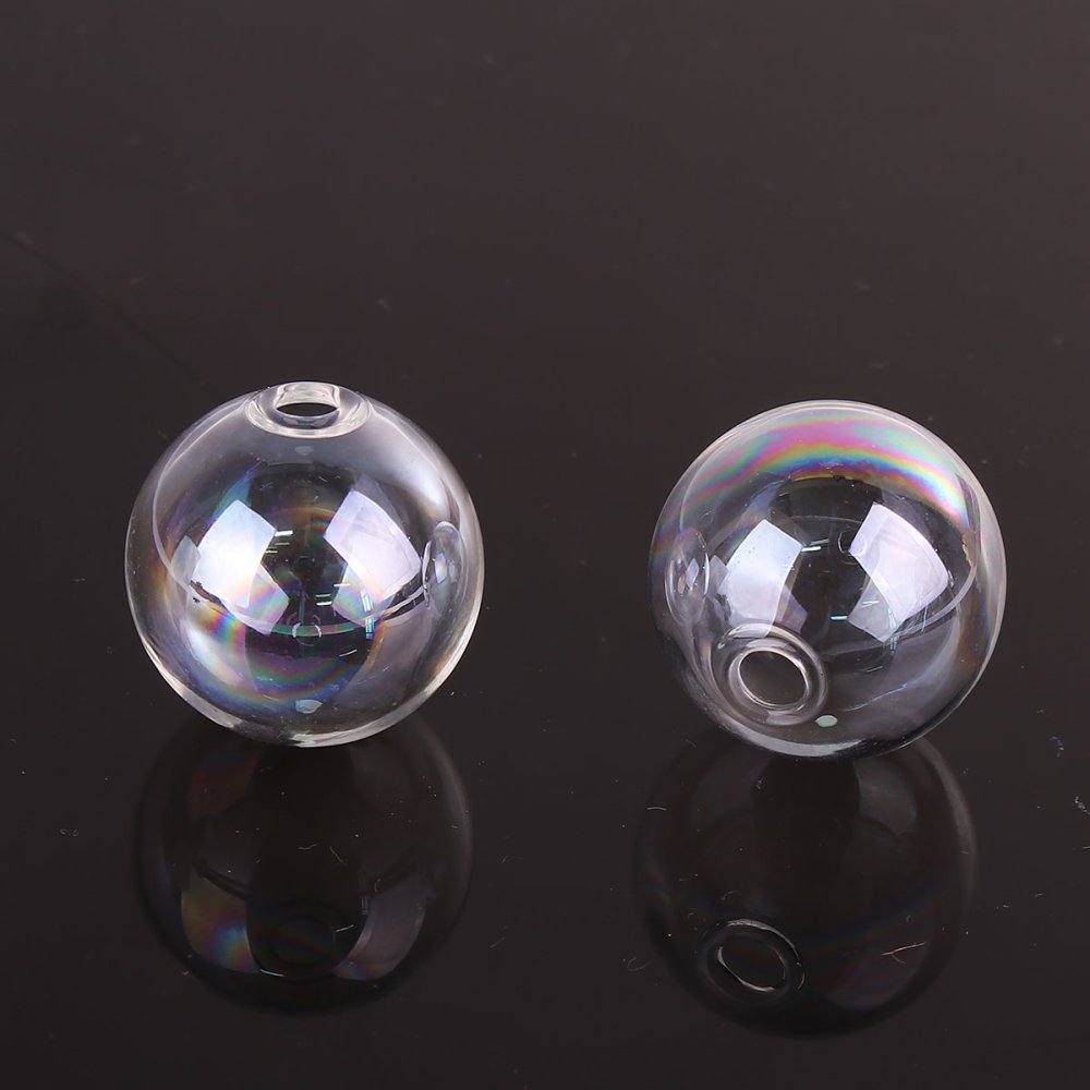 1 Round glass ball to fill 25mm AB Transparent