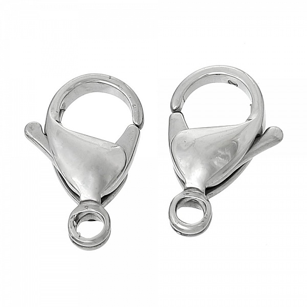 1 Stainless Steel Clasp Carabiner 15 x 9 mm