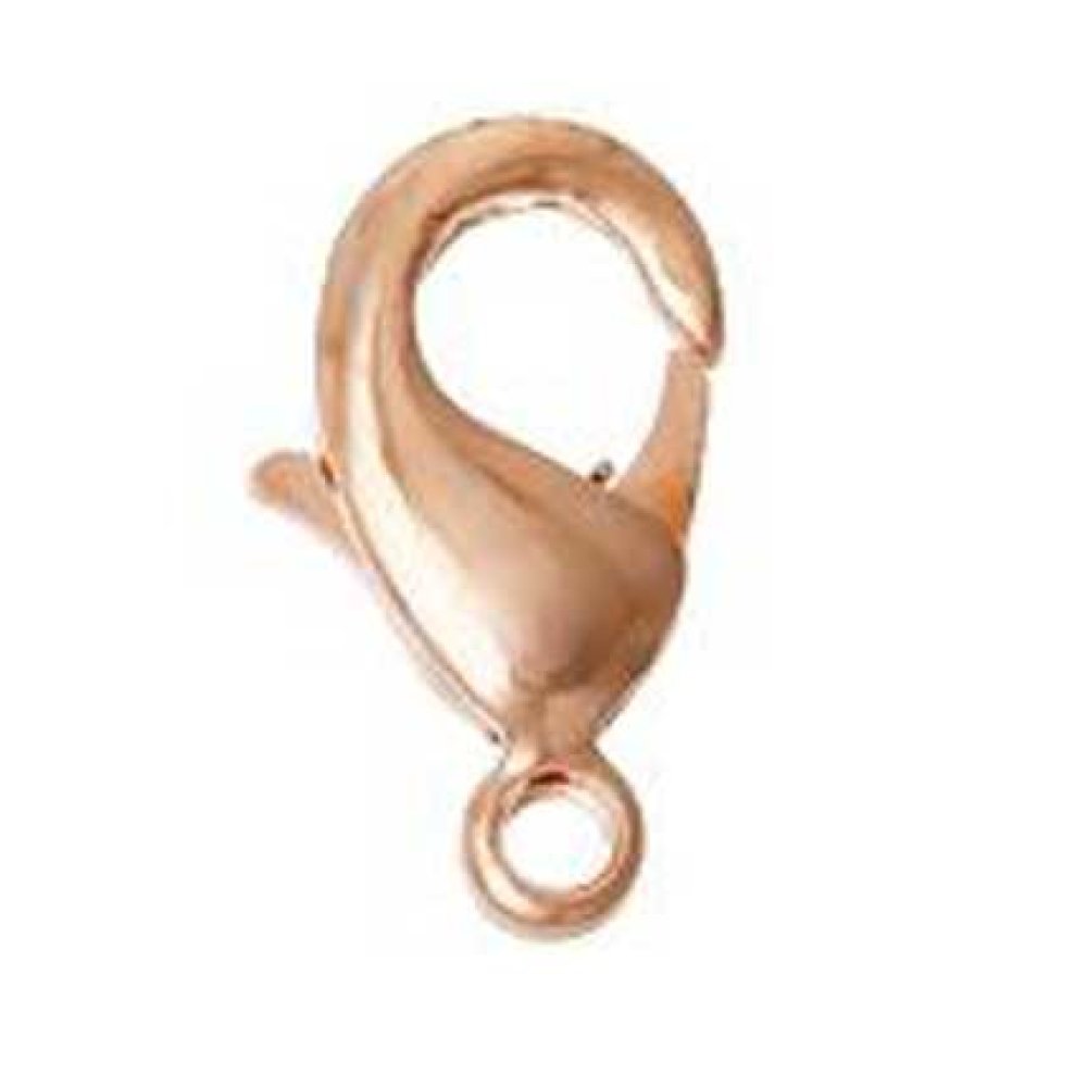 1 Clasp Carabiner 15 x 08 mm Gold Rosé