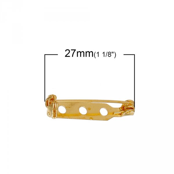 1 Spindle support 27mm N&deg;01 Gold