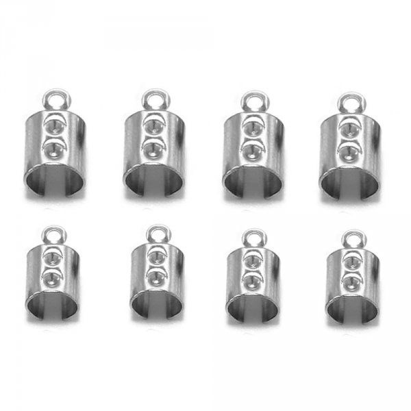 1 stainless steel 4mm x 10mm crush pinch bend glue tip