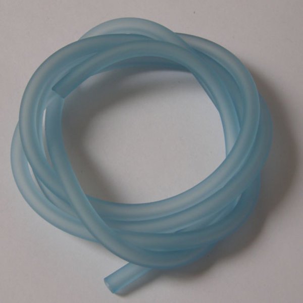 1 m&egrave;tre cordon Pvc Creux 3 mm Aquamarine