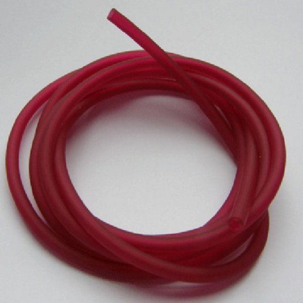 1 meter Pvc Hollow cord 3 mm Dark Fushia