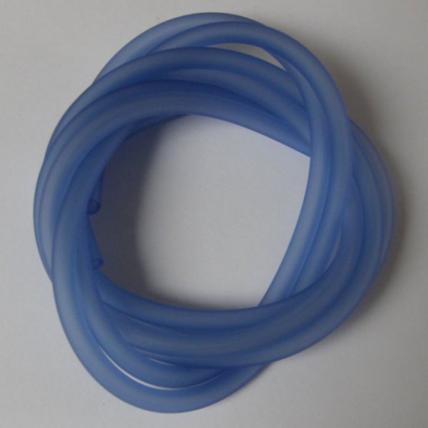 1 meter Pvc Hollow cord 5 mm Blue Medium