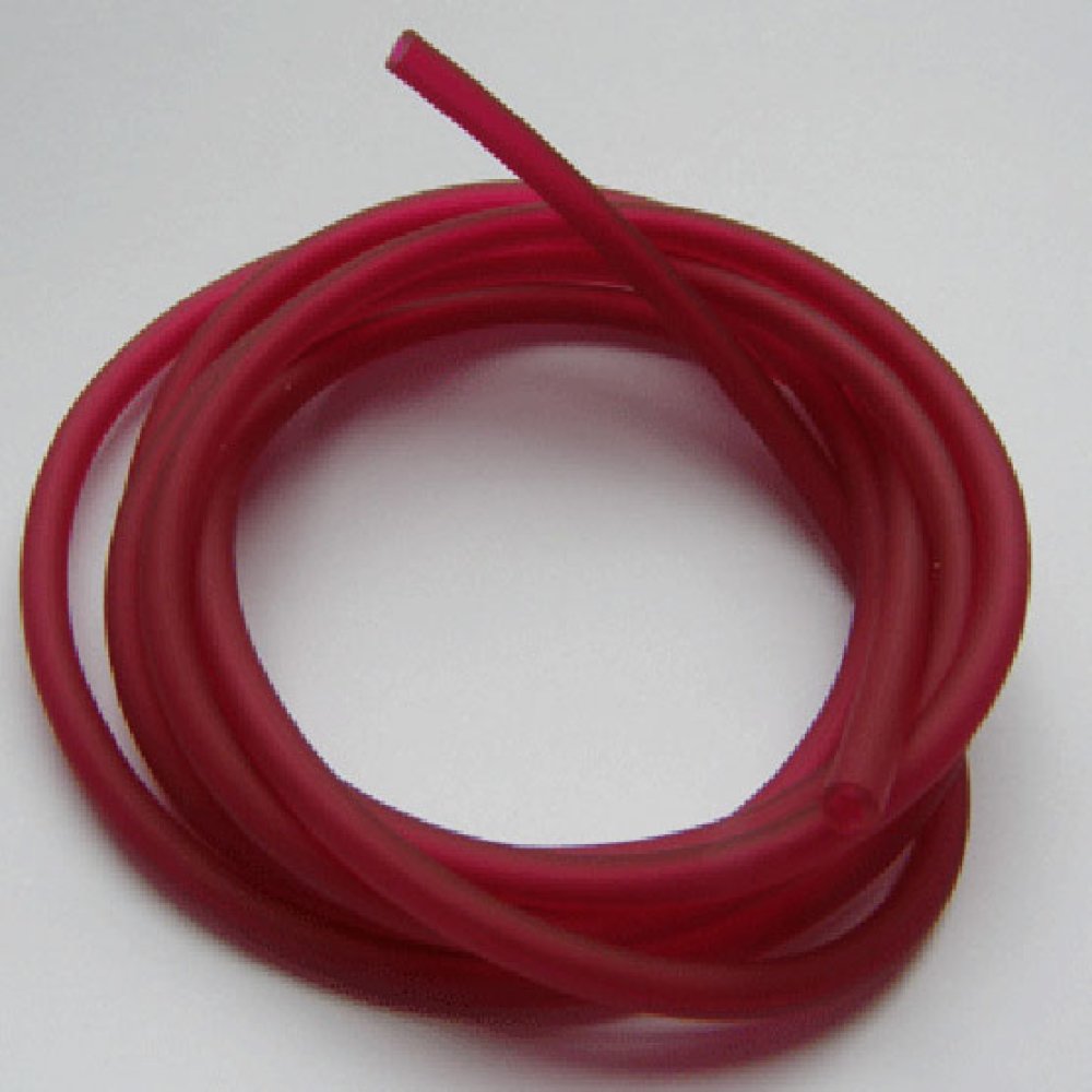 1 meter Pvc Hollow cord 5 mm Dark Fushia