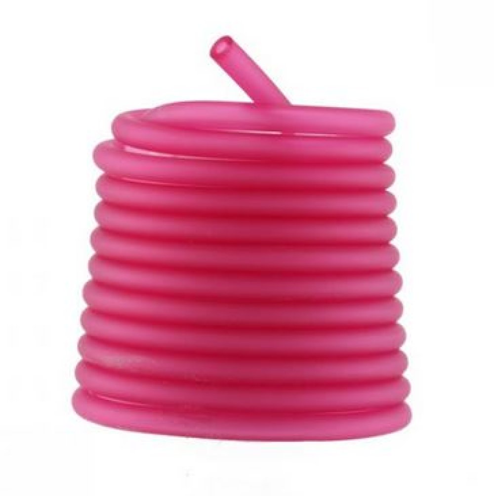 1 meter Pvc Hollow cord 6,5 mm Fushia Medium