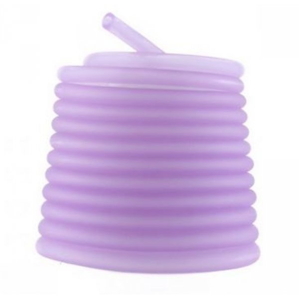 1 meter Pvc Hollow cord 6,5 mm Lilac
