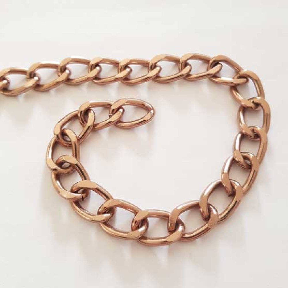 1 meter of flat chain N°01 18 x 12 mm