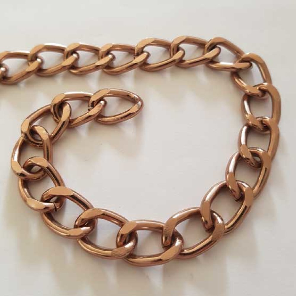 1 meter of flat chain N°01 18 x 12 mm