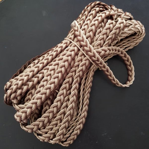 1 meter braided waxed braid of 20 mm N&deg;02