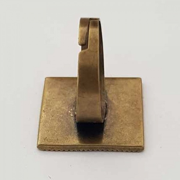 1 support bague carr&eacute; de 20 mm Bronze N&deg;03