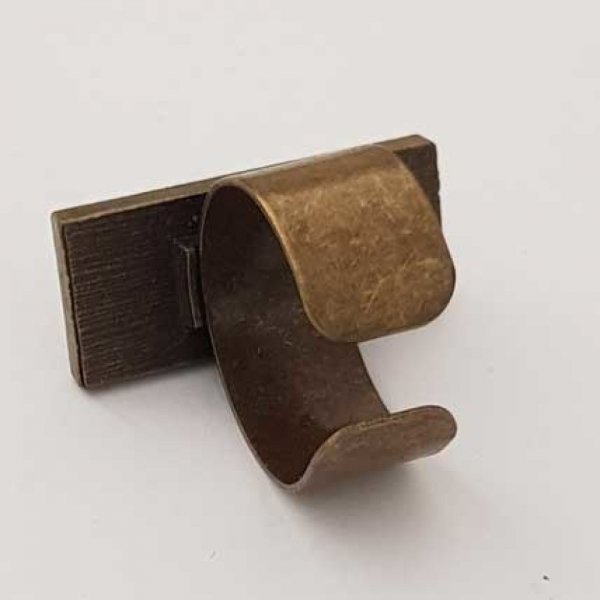 1 support bague rectangle de 25.8 x 10.7 mm Bronze N&deg;01