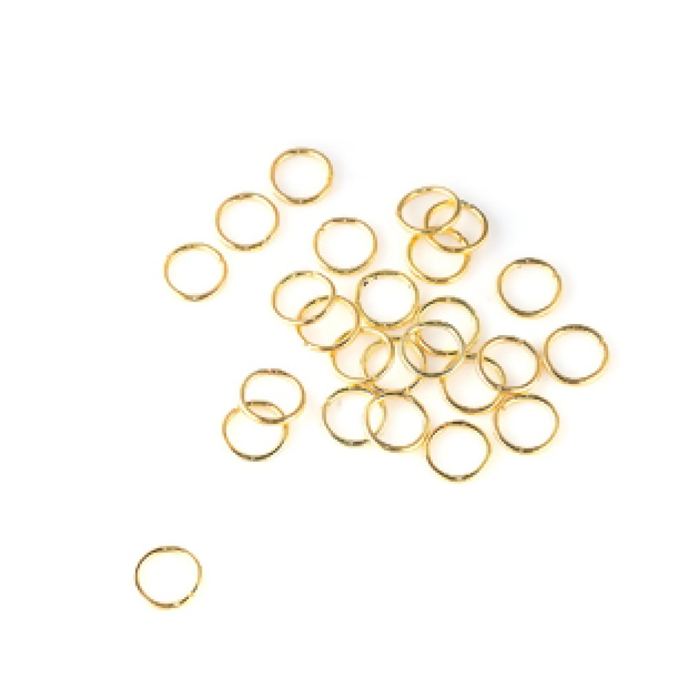 20 Open Junction Rings 07 mm Gold