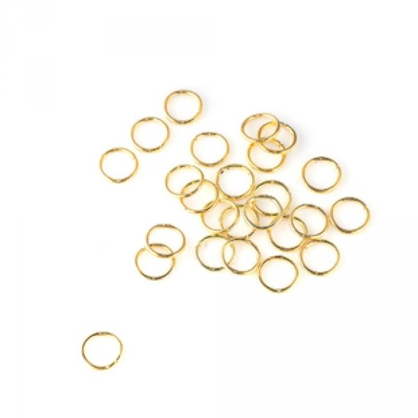 20 Open Junction Rings 07 mm Gold