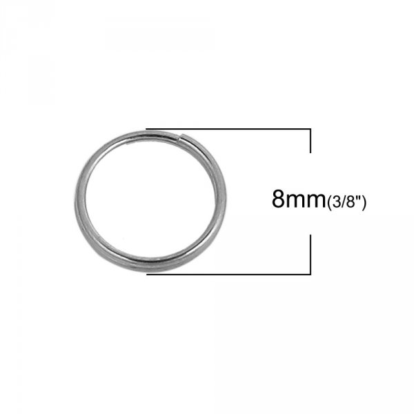 20 Double Junction Rings 08 mm Stainless