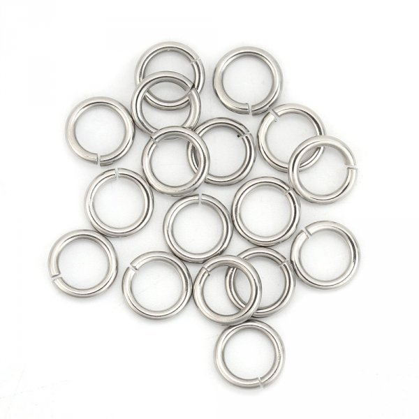 20 Open Junction Rings 09 mm Stainless