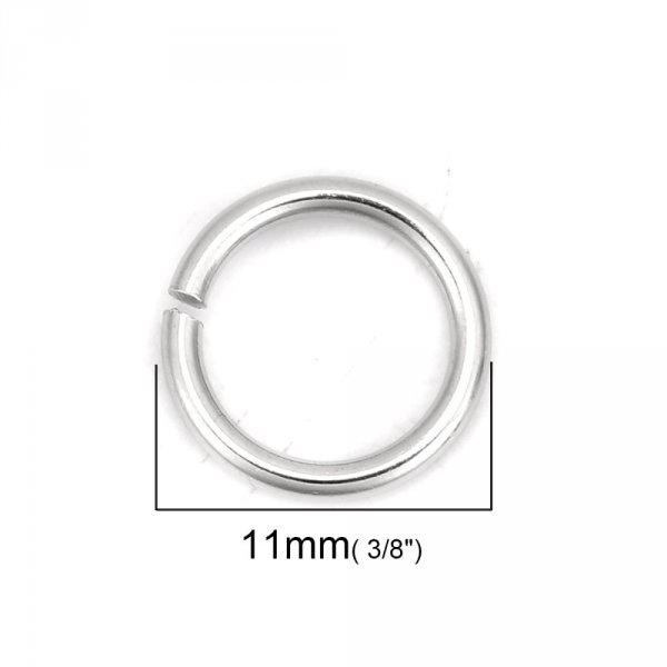 20 Open Junction Rings 11 mm Stainless