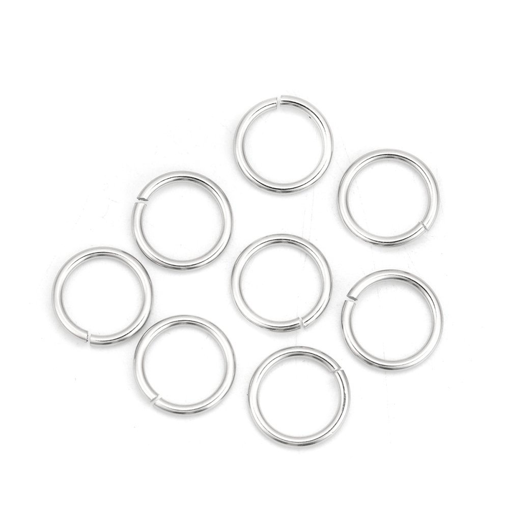 20 Open Junction Rings 12 mm Stainless