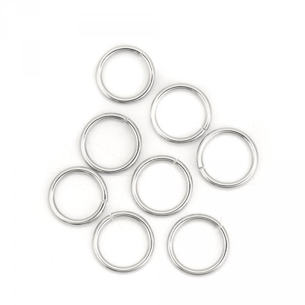 20 Open Junction Rings 13 mm Stainless