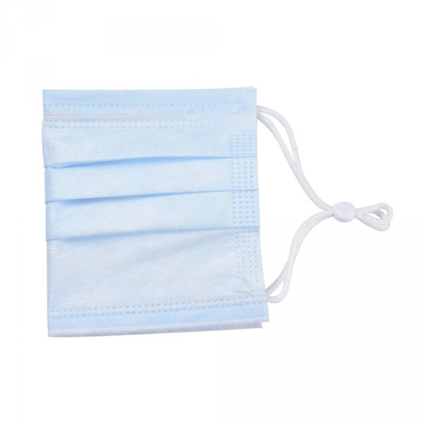 20 White Elastic Cord Bands with Adjustable Buckle for Mask.