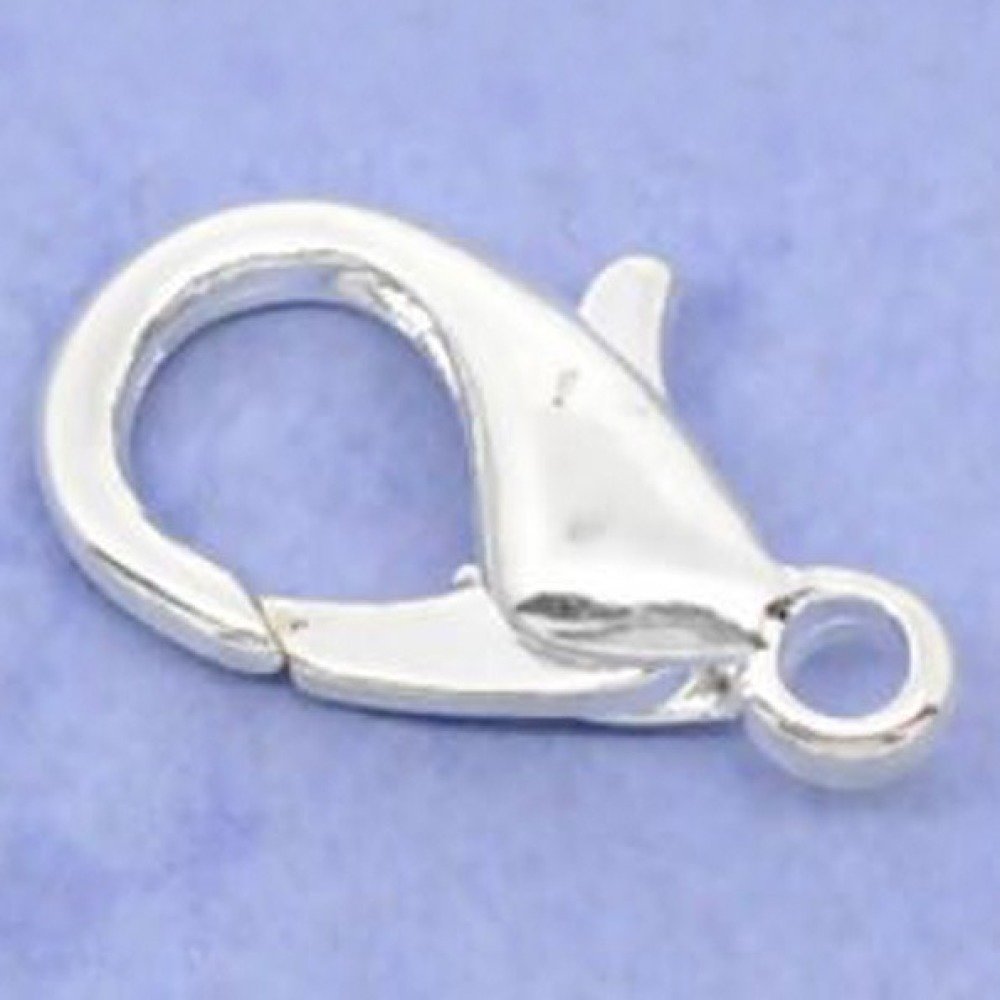 20 Carabiner clasps 14 x 08 mm.