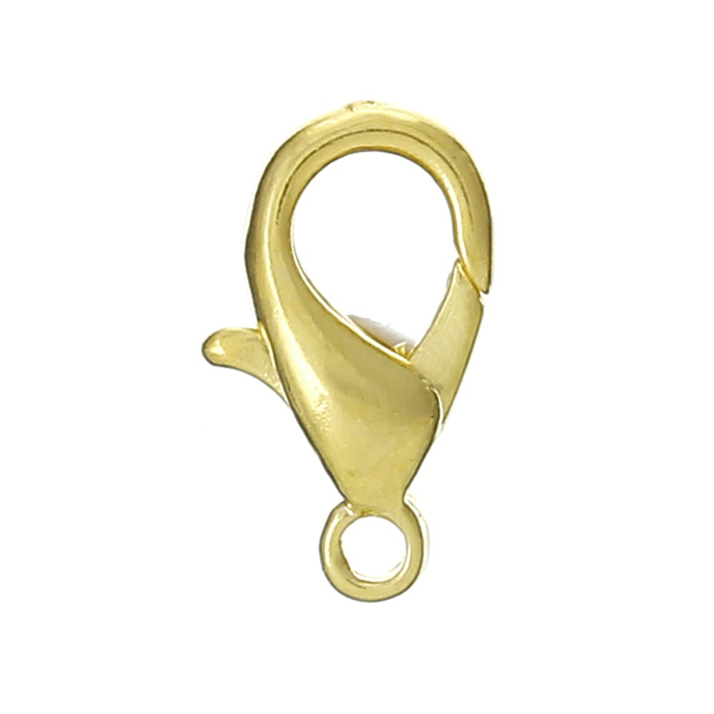 20 Clasps Carabiner 10 x 06 mm gold