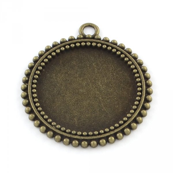 20 x 25mm bronze cabochon holders, cabochon pendants 31AB