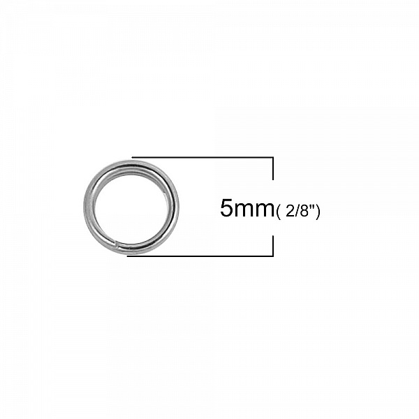 2 Double Junction Rings 05 mm Stainless Steel