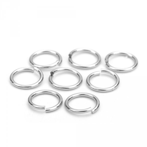 2 Open Junction Rings 12 mm Stainless